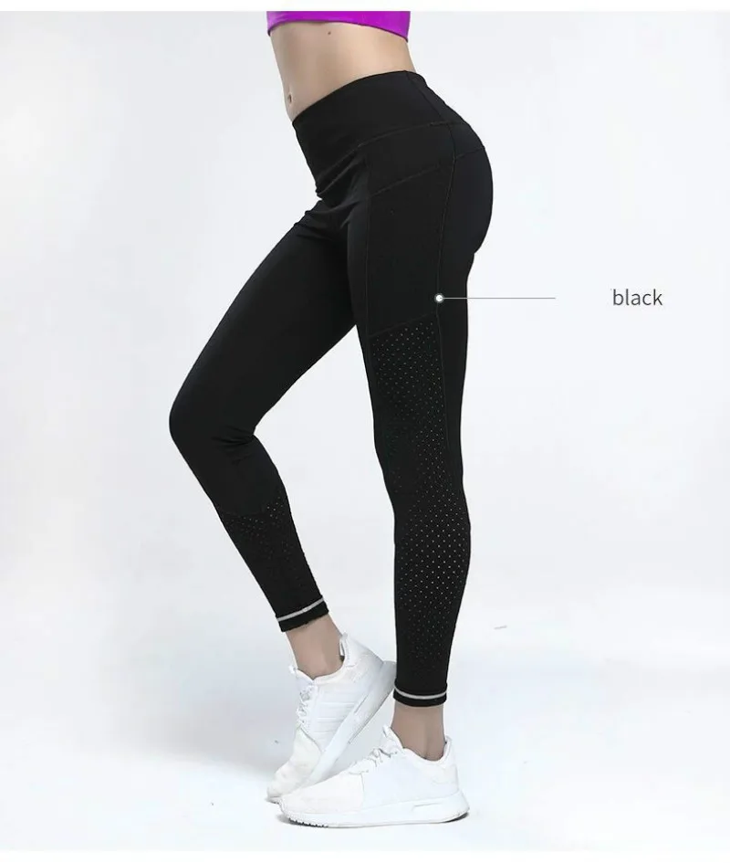 Sexy Fitness high elasticity yoga pants quick dry waterproof Pure color pant High waist tight Breathable running sports | Спорт и