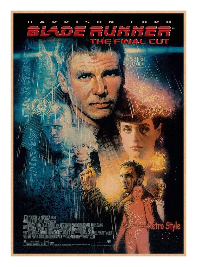 Blade runner бар ретро декоративная живопись ностальгический классический научной