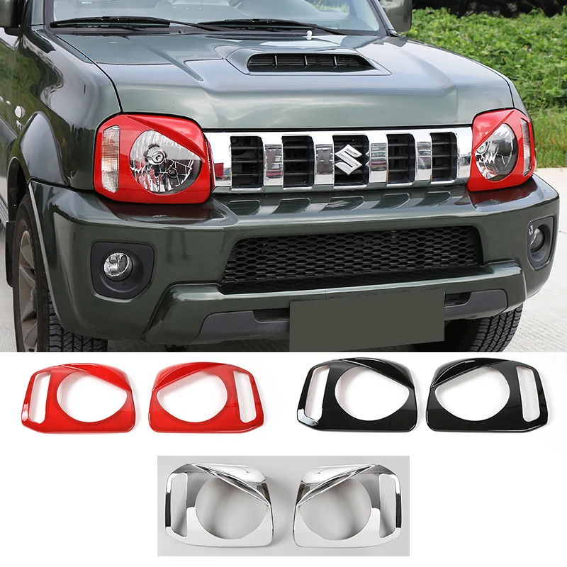 SHINEKA ABS Защитная Наклейка на переднюю фару автомобиля Suzuki Jimny 2007 +|frames chrome|frame