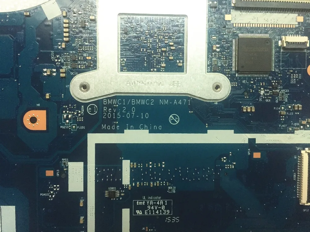 Материнская плата BMWC1/BMWC2 NM-A471 для LENOVO 300-15IBR материнская ноутбука с CPU (для INEL CPU)