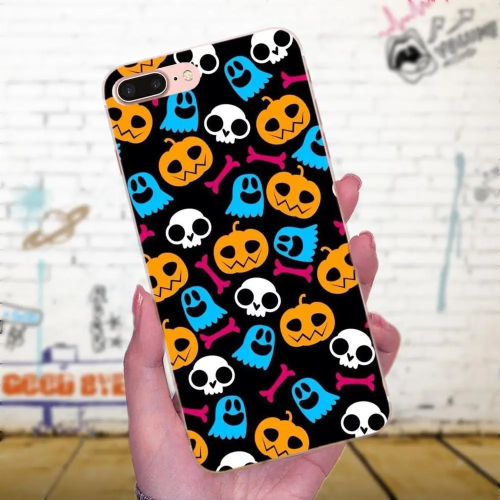 Мягкие чехлы из ТПУ для Xiaomi Mi3 Mi4 Mi4C Mi4i Mi5 Mi 5S 5X 6 6X 8 SE A1 Max Mix 2 Note 3 4 тыква Хэллоуин |