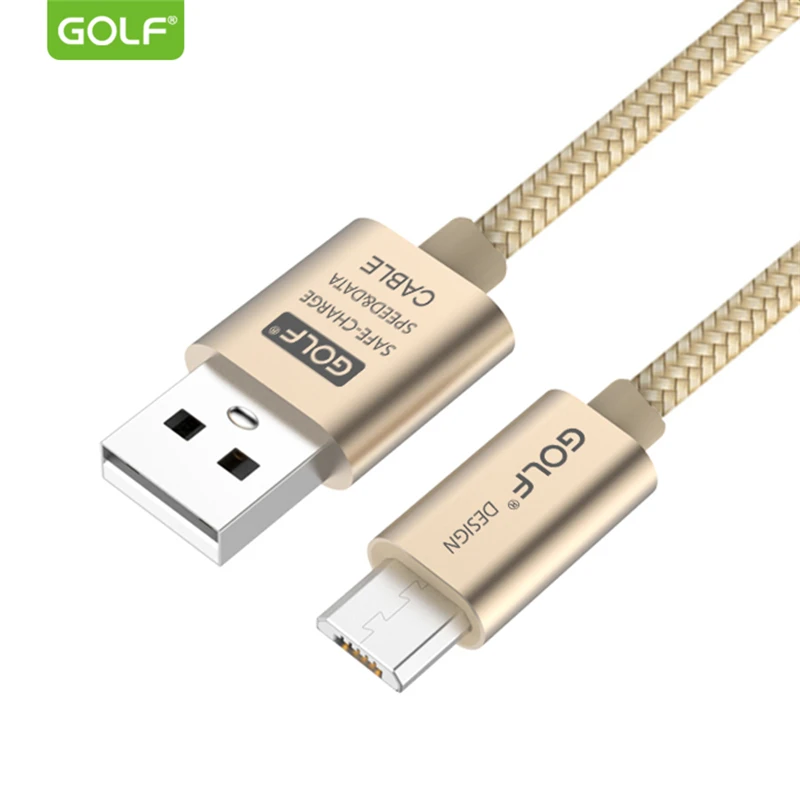 GOLF 3m металлический кабель Micro USB в оплетке для Huawei Mate 8 Samsung S6 S7 LG G3 G4 V10 Android Phone