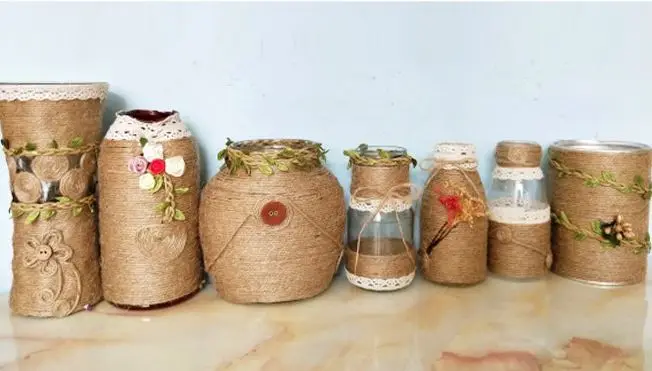 10/50/100/200/300 м три четверти хлопковой веревки ручной DIY веревка Толстая рисовая