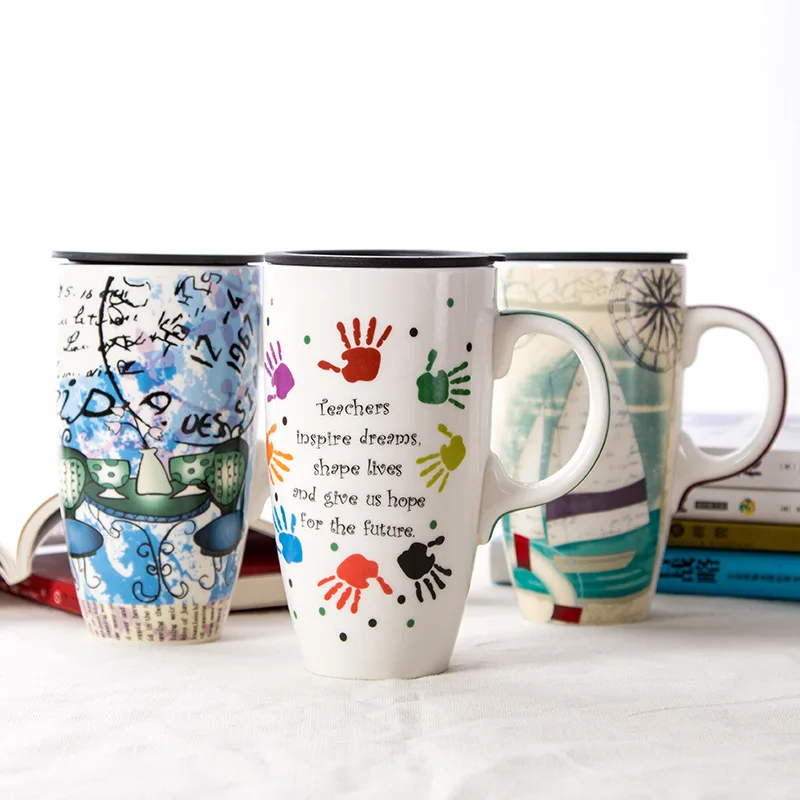 Новинка высокое качество 1 шт. большая емкость креативная на заказ расписная