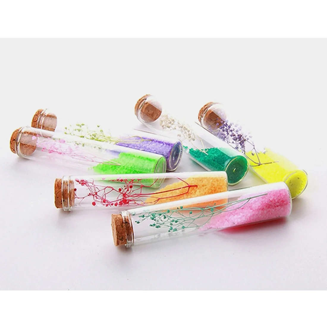 12 шт банка с пробкой стеклянный Декор бутылки мини стеклянные банки Бутылочки