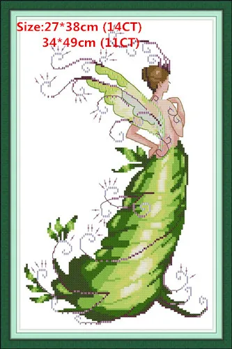 Plant fairy Joy Sunday Fairy Набор для вышивания крестиком Fugyer Наборы для вышивания крестиком наборы для вышивания крестиком Набор для вышивания - Цвет: Plant fairy