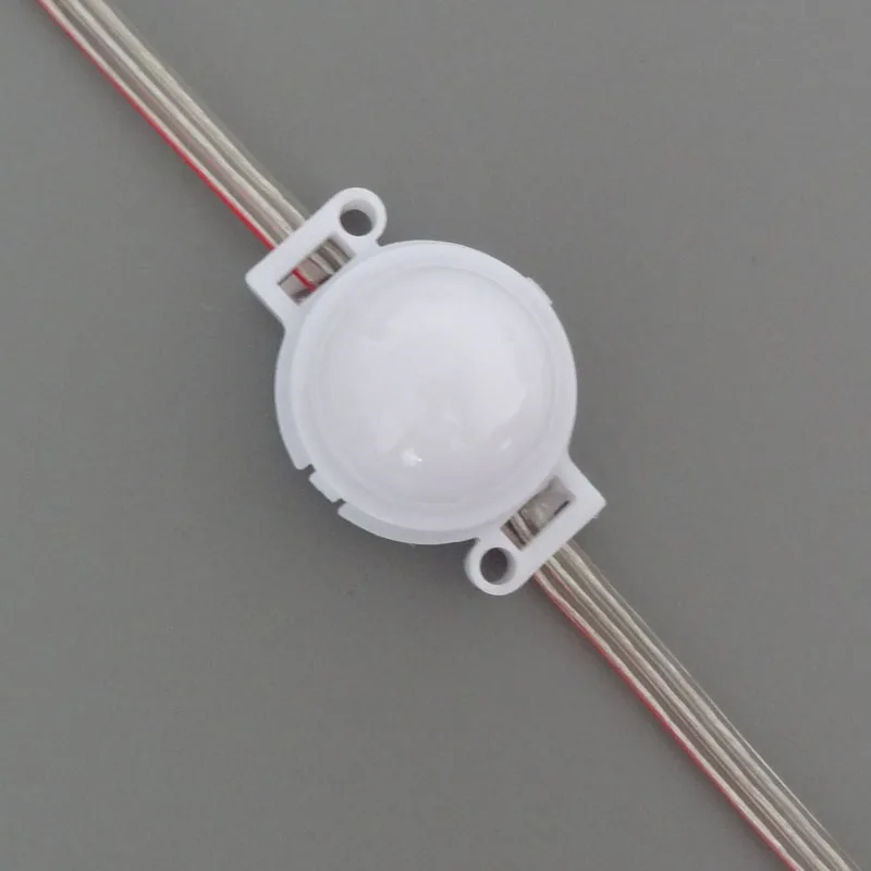 Светодиодный модуль WS2811 20 шт./струна 30 мм 12 В полноцветный rgb IP68 молочный 0 72 Вт