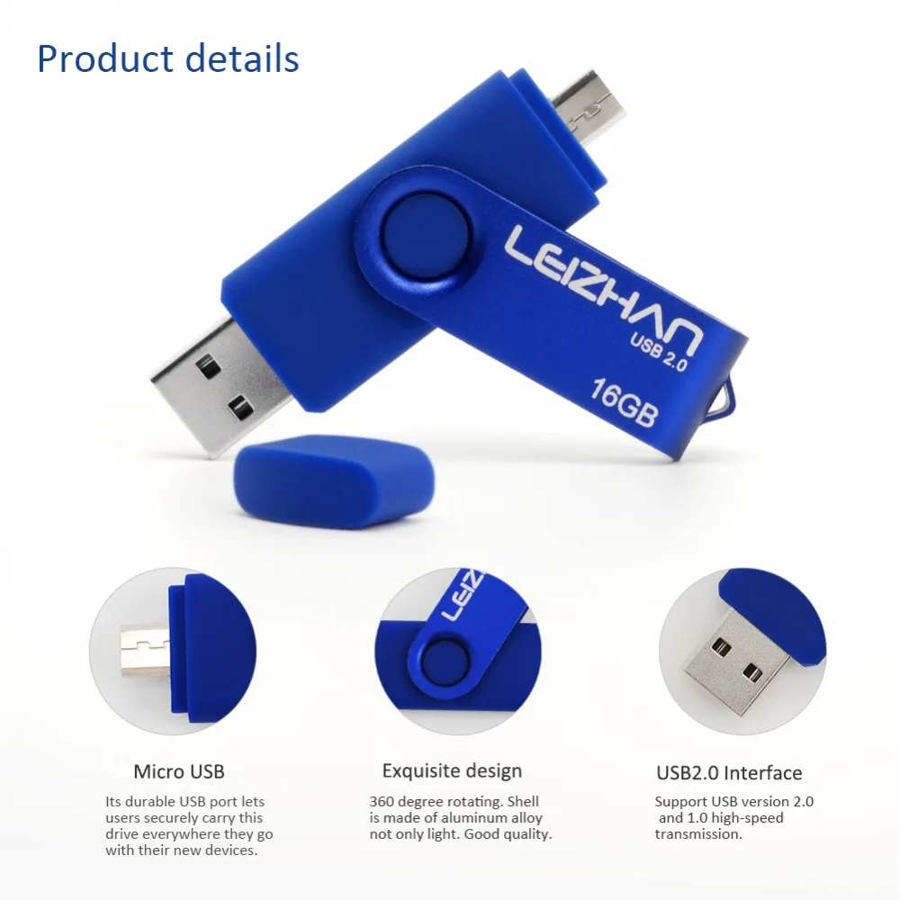 Флэш накопитель LEIZHAN USB2.0 64 ГБ 32 двойная Флэшка 16 карта памяти для фото 8 флэш