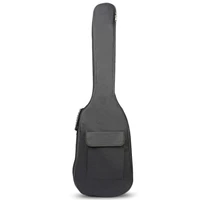 fggs black waterproof double straps bass backpack gig bag case for electric bass guitar 5mm thickness sponge padded