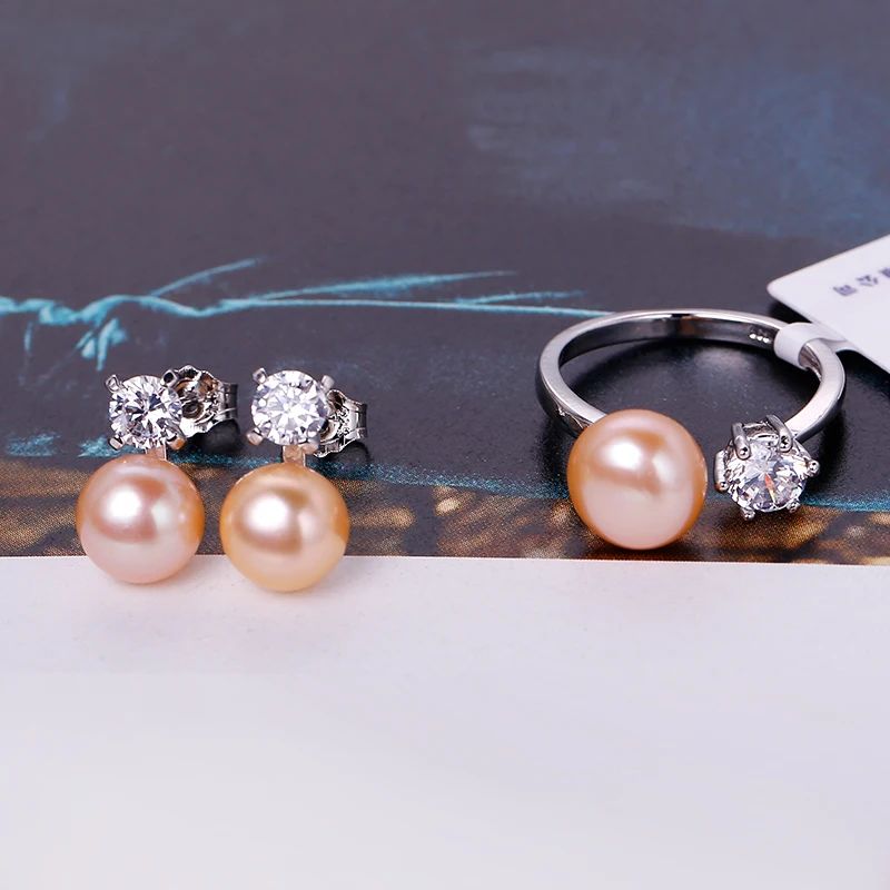 DAIMI Наборы из натурального жемчуга Комплекты украшений для вечеринок Фиолетовый