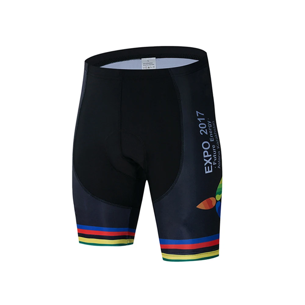 shorts Новая профессиональная команда Астана одежда для велоспорта нагрудник шорты Быстросохнущий велосипед для мужчин одежда профессиональная команда Велоспорт 9D Pad велосипедные шорты mtb - Цвет: shorts