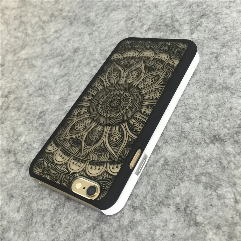 JIBAN Ретро полые цветок чехол для телефона iphone 6plus/5S/6 S 7 плюс 8 большие солнце