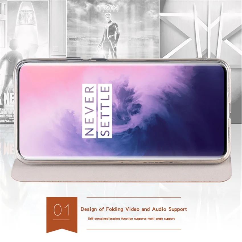 Для Oneplus 7 pro чехол MOFI флип чехол для Oneplus 7 pro Высокое качество кожаный чехол-подставка для Oneplus 7 pro 6,67''