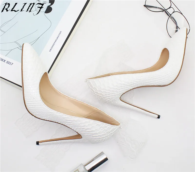 RLINF/женские туфли лодочки телесного цвета на шпильках с острым носком высоком