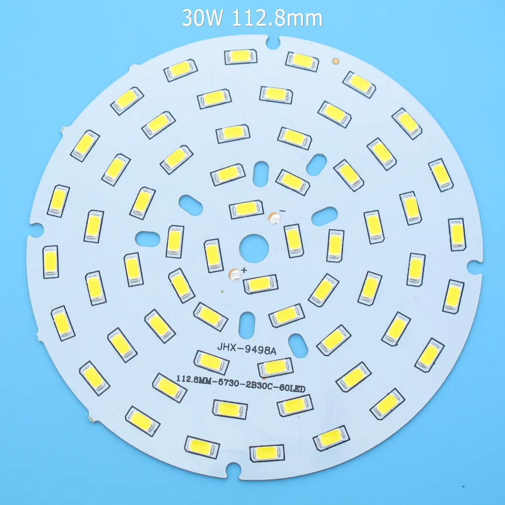 1 шт. SMD5730 светодиодный PCB 21 Вт 24 Вт 30 Вт 36 Вт 85 мм 110 мм 112,8 мм 120 мм белый/натуральный белый/теплый белый источник света для светодиодный лампы