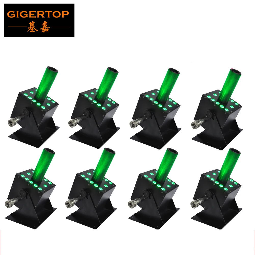 Бесплатная доставка 8xlot 300 Вт RGB Led СО2 машина 12х3 DMX512 туман взрыв специальный