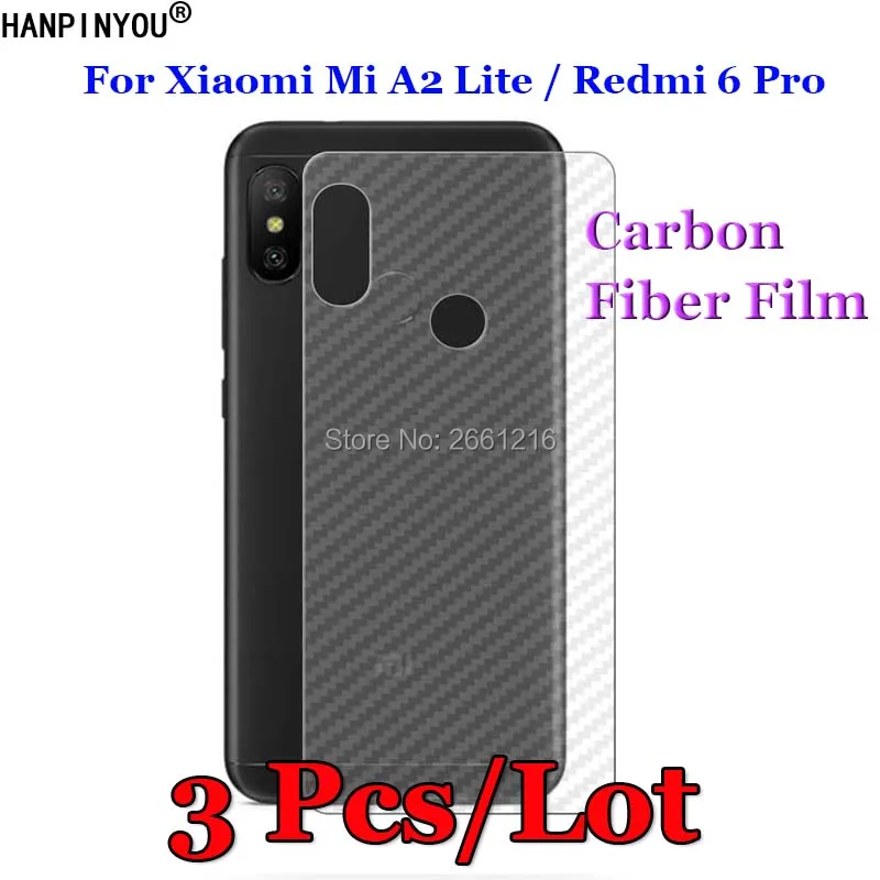3 шт./лот для Xiaomi Mi A2 Lite / Redmi 6 Pro 5 84 дюйма 3D противоскользящая задняя пленка из