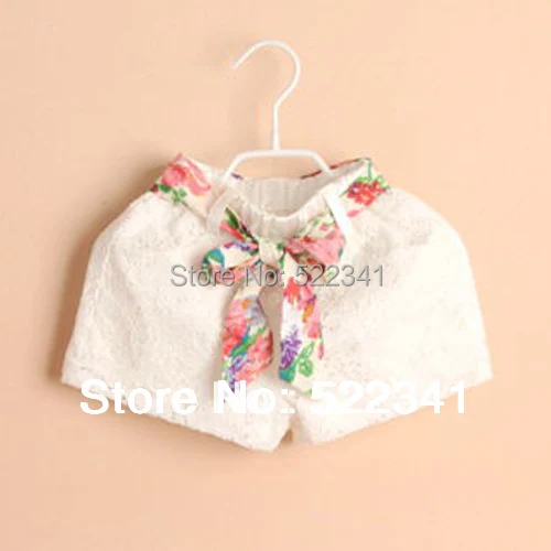 Кружевные милые короткие штаны для девочек лето 2018 Корейская версия новый модный