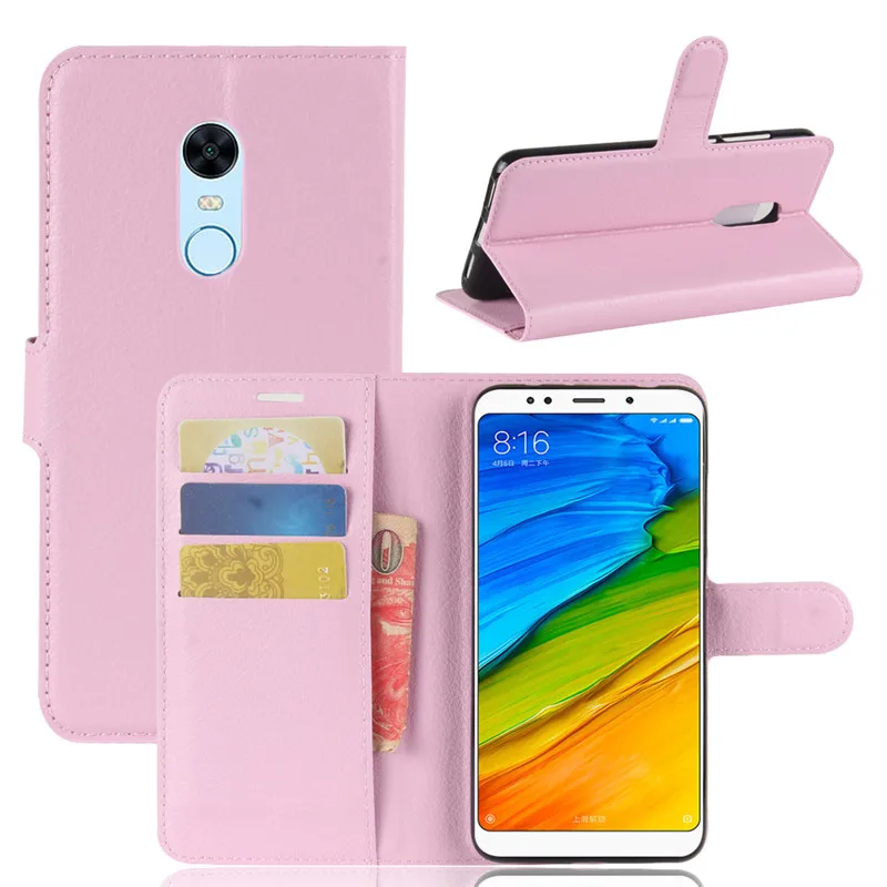 Роскошный чехол для Xiaomi Redmi 5 Plus чехол-бумажник с подставкой 99 дюйма флип-чехол из