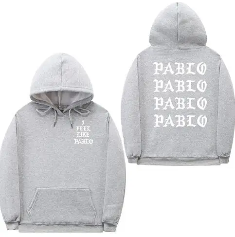 18 I Feel Like Paul Pablo Kanye West, мужские толстовки с капюшоном, толстовки в стиле хип-хоп, уличная толстовка с капюшоном pablo, худи - Цвет: 18