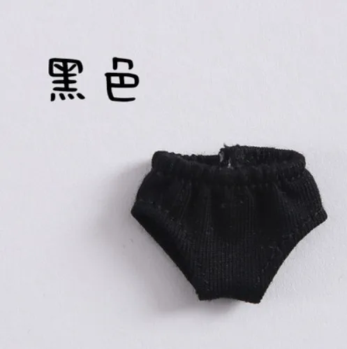 black Новинка, 9 цветов, нижнее белье для куклы, трусы для obitsu11, трусы для куклы ob11, 1/12bjd, аксессуары для куклы, одежда - Цвет: black
