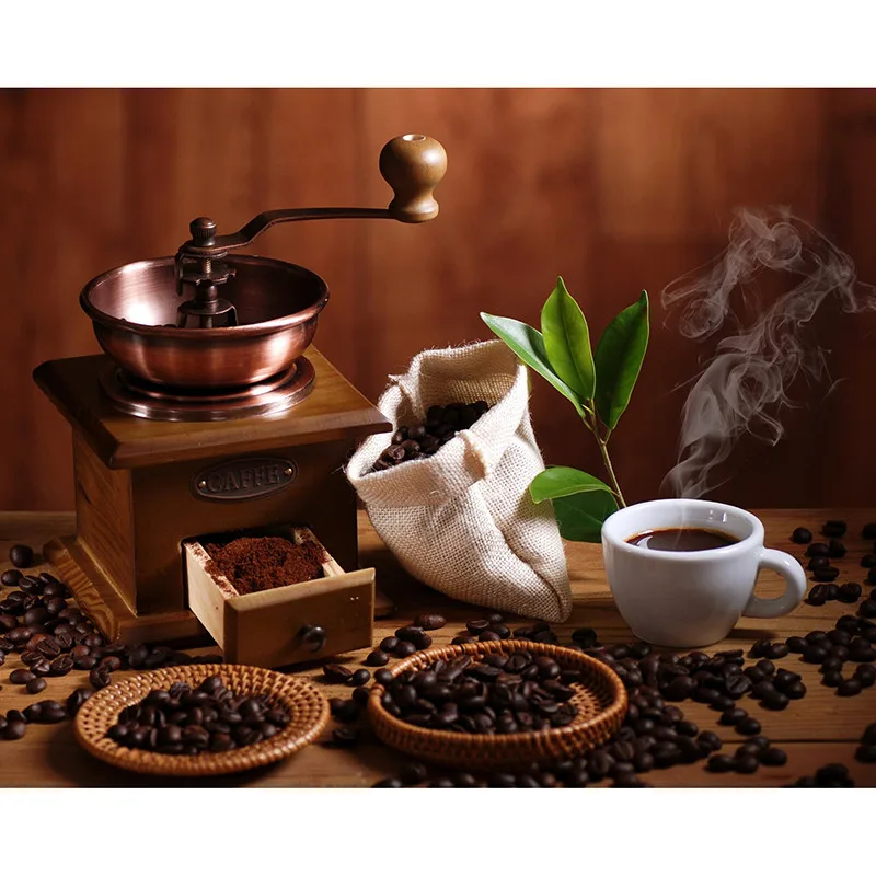 5d diy Алмазная вышивка чашка кофе картина крестиком полная квадратная Стразовая