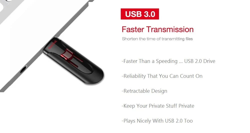 SanDisk CZ600 usb флеш-накопитель 3,0 16 ГБ 32 ГБ 64 Гб 128 ГБ 256 ГБ USB флеш-накопитель Флешка 3,0 диск USB высокая скорость