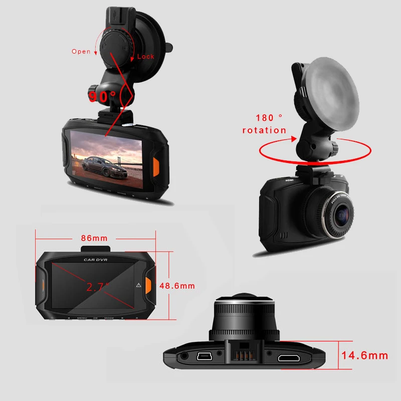 Ambarella carDVR dash cam A7 Видеорегистраторы для автомобилей|Видеорегистраторы| |