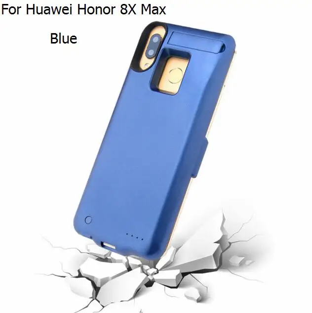 For Honor 8X Max Высокое качество 6800 мАч/10000 мАч Внешний блок питания задняя банка зарядное устройство USB чехол для huawei Honor 8X/8X Max чехол - Цвет: For Honor 8X Max