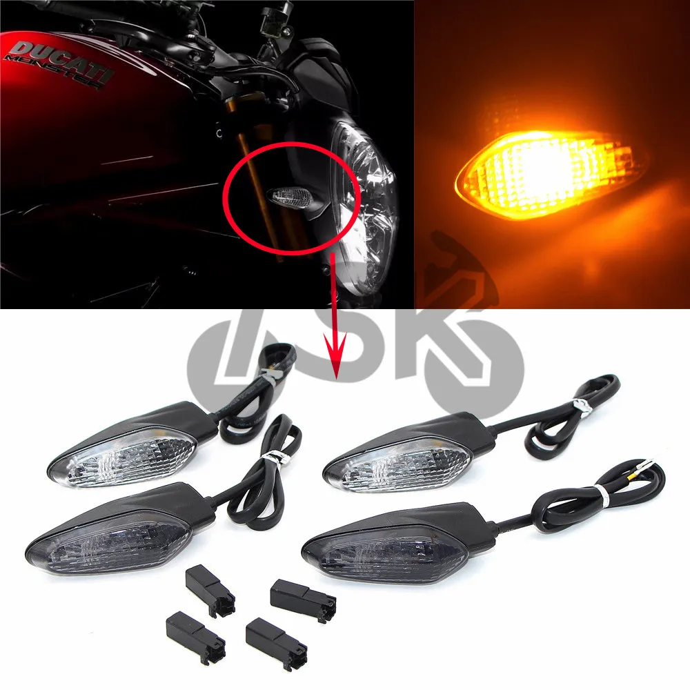 

For Ducati XDiavel Monster 1200 S 2014 2015 2016 2017 Motorcycle Front or Rear LED Turn Signal Indicator Light Blinker