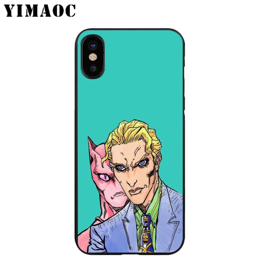 YIMAOC Killer Queen аниме Мягкий ТПУ Черный силиконовый чехол для iPhone X или 10 8 7 6 6S Plus 5 5S SE Xr