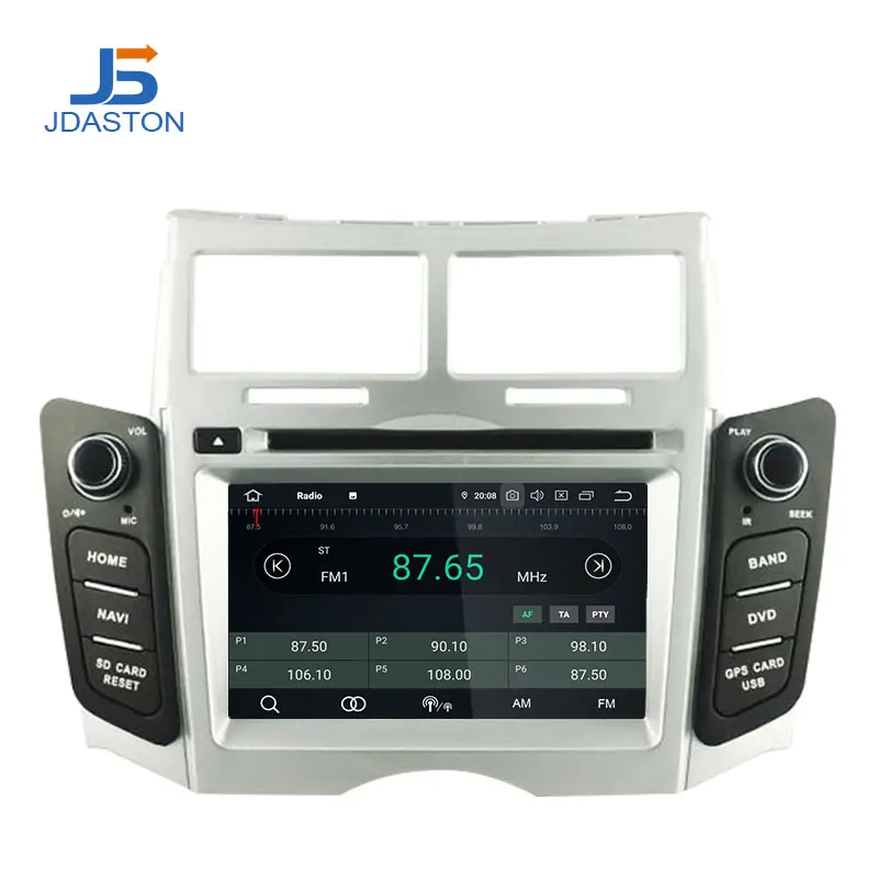 JDASTON Android 9,0 автомобильный dvd-плеер для Toyota Yaris 2005-2011 gps навигация 2 Din автомагнитола стерео Авто Аудио Восьмиядерный 4G+ 64G