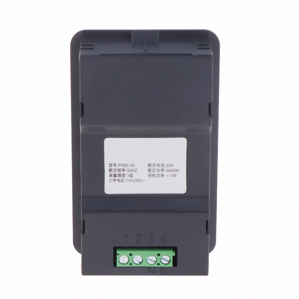 20A/100A AC lcd цифровая панель мощность ватт метр монитор напряжение квт-ч вольтметр амперметр тестер инструменты