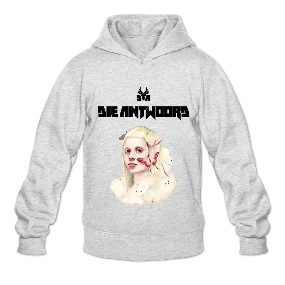 Мужские Умирают Antwoord Хип Поп Толстовки Swea Размер США Фиолетовый Новинка DIY Печати