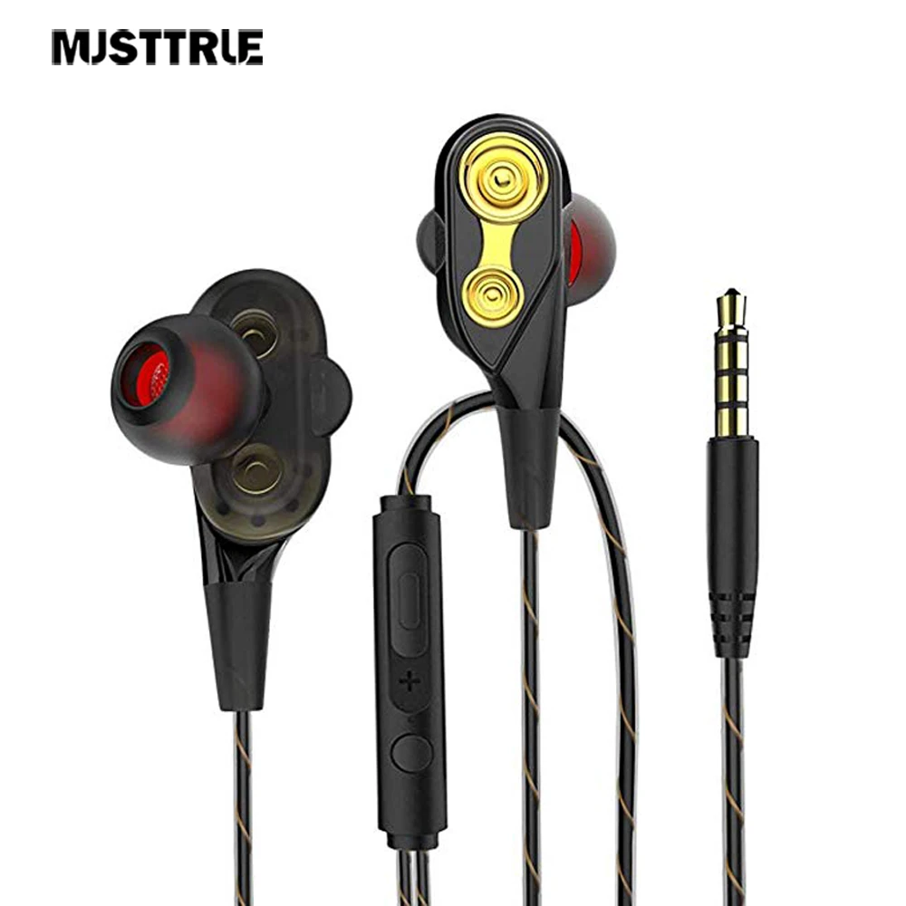 MUSTTRUE M12 бас наушники гарнитура с микрофоном спортивные Игровые наушники для телефона iPhone Xiaomi Samsung наушники