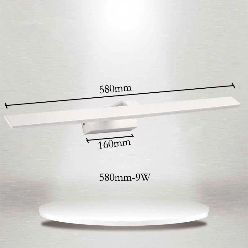 Современный зеркальный светодиодный светильник для ванной комнаты настенный