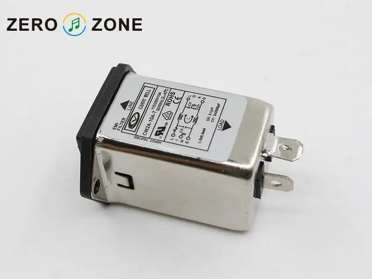 GZLOZONE CANNY WELL EMI фильтр источника питания CW2A 10A T с страховым переключателем|filter