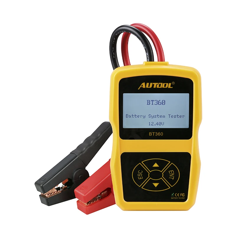 Оригинальный тестер автомобильного аккумулятора AUTOOL BT360 12 В 2000cca 220 А · ч