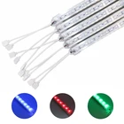 Жесткие светодиодные светильники RGB 5050 SMD DC 12 В с прозрачной крышкой из поликарбоната