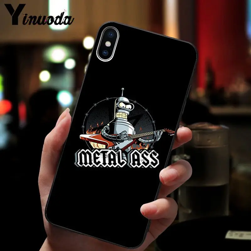 11pro MAX Futurama Bender Bite My Shiny рукоделие принт рисунок чехол для телефона чехол для iPhone 8 7 6S Plus X XS MAX 5 5S SE XR чехол