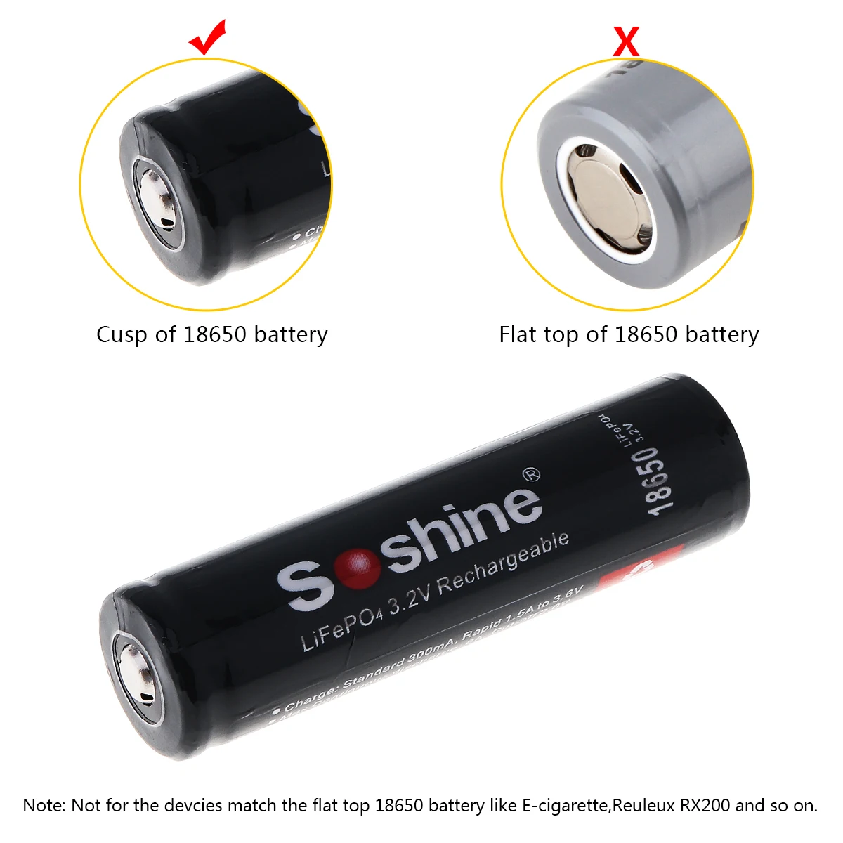 Soshine 2шт 1800mAh LiFePO4 3 2 V 18650 аккумуляторная батарея с защищенной печатной платой +