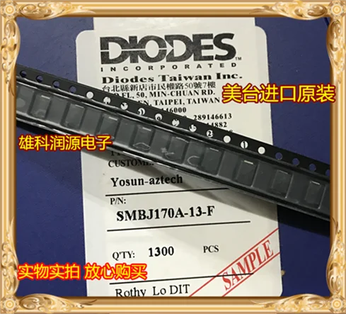 

50pcs/lot SMBJ170A-13-F SMBJ170A SMD