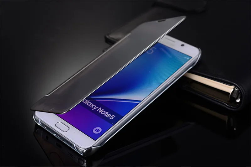 MKSUP чехол с зеркальной поверхностью для samsung Note 4 N910C покрытие кожаный откидной