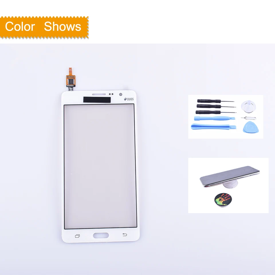 white with gilf On7 For Samsung Galaxy On7 G6000 SM-G6000 5.5" Touch Screen Digitizer Sensor Outer Glass Lens Panel Black white gold - Цвет: white with gilf