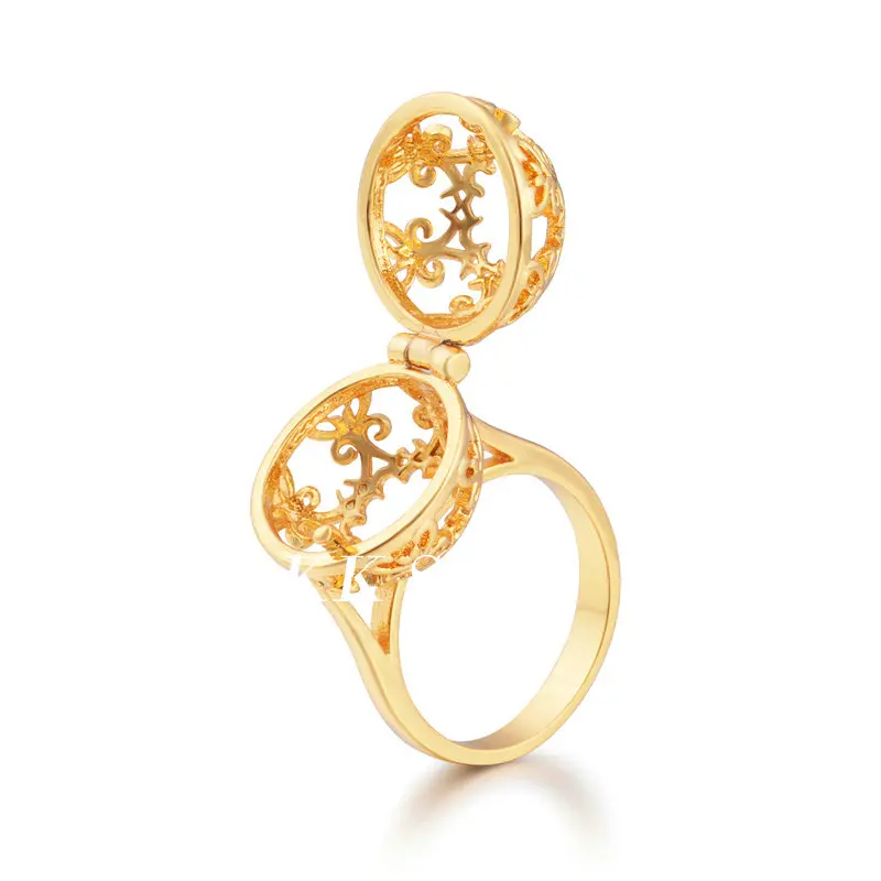 Модные женские ювелирные кольца Eudora с цветком золотого цвета ангелом звонящим
