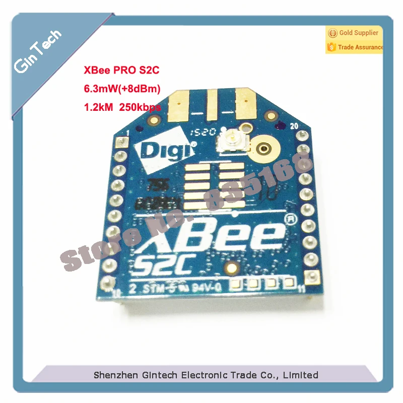 Беспроводной модуль WHIPXBEE S2 ZIGBEE XBee S2C беспроводной 1 2 км + 4G антенна U.FL IPX на SMA RF