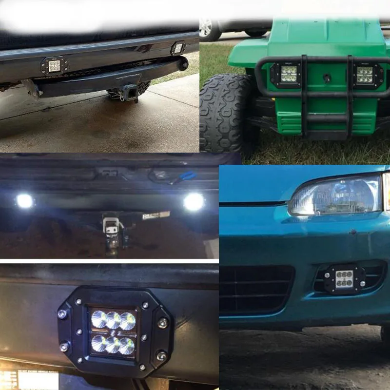 3 &quot18 Вт Led Pod Light со смывным креплением противотуманная фара для внедорожников ATV
