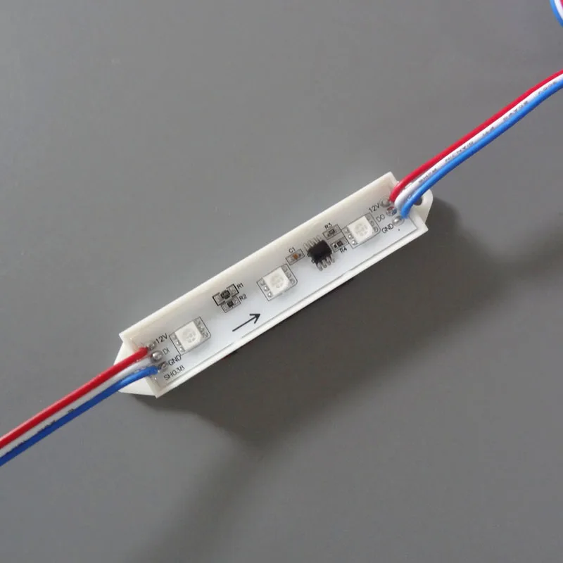 Акция! 20 шт./лот DC12V WS2811 Светодиодный пиксельный модуль 0 72 Вт IP68 водонепроницаемый