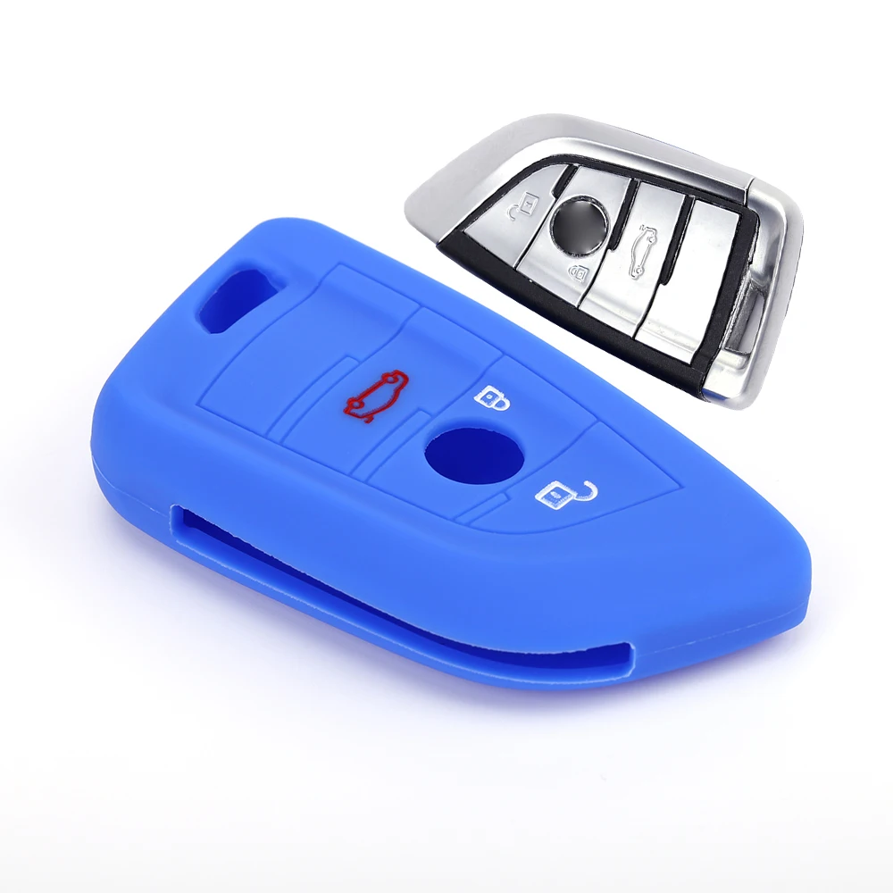 2 кнопки силиконовый для ключа автомобиля чехол Брелок в виде ракушки X1 X5 F15 X6 F16 на