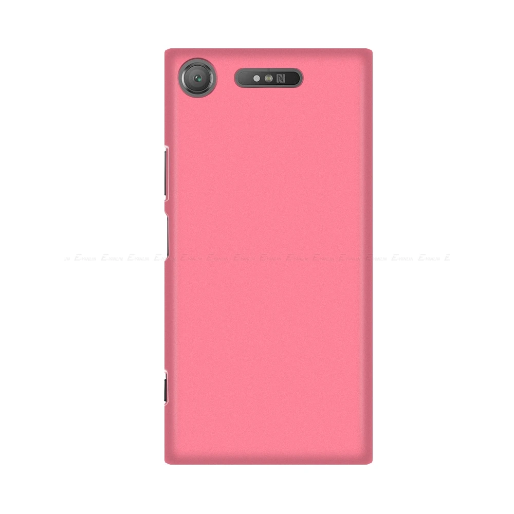 Матовый Жесткий чехол для телефона sony Xperia XZ3 XZ2 XZ1 XZS XZ Premium Compact XA XA1 XA2 Ace 1 5 10 Plus Ультратонкий чехол-накладка - Цвет: Розовый